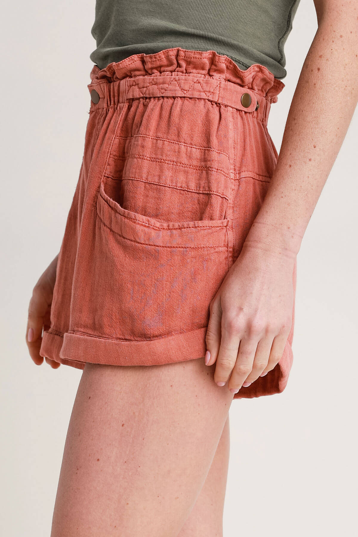 Free People Topanga Cuff Shorts