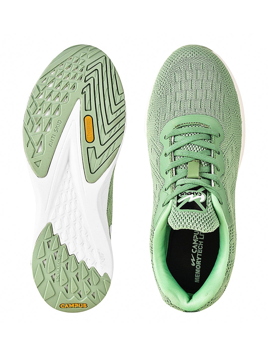 CAMP GABBIE Green Women's Running Shoes