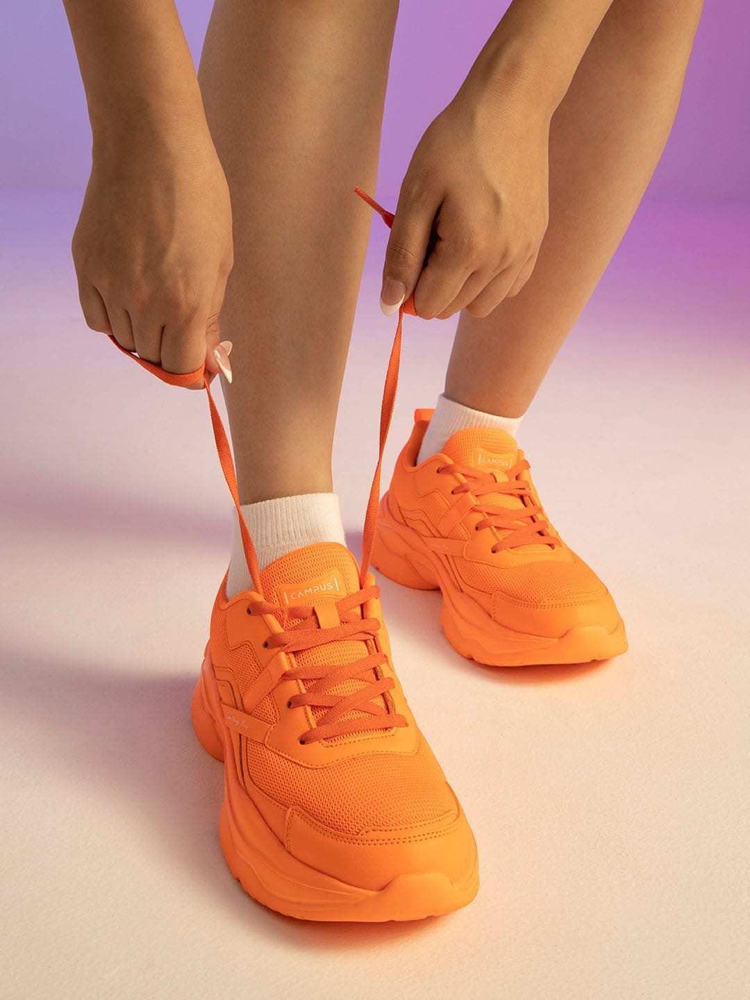 RAISE Orange Women's Sneakers