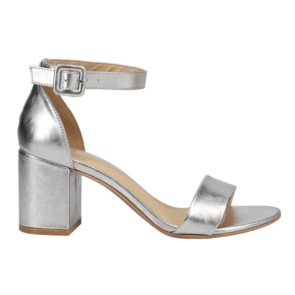 Jody Metallic Wedding Ankle Strap Sandals