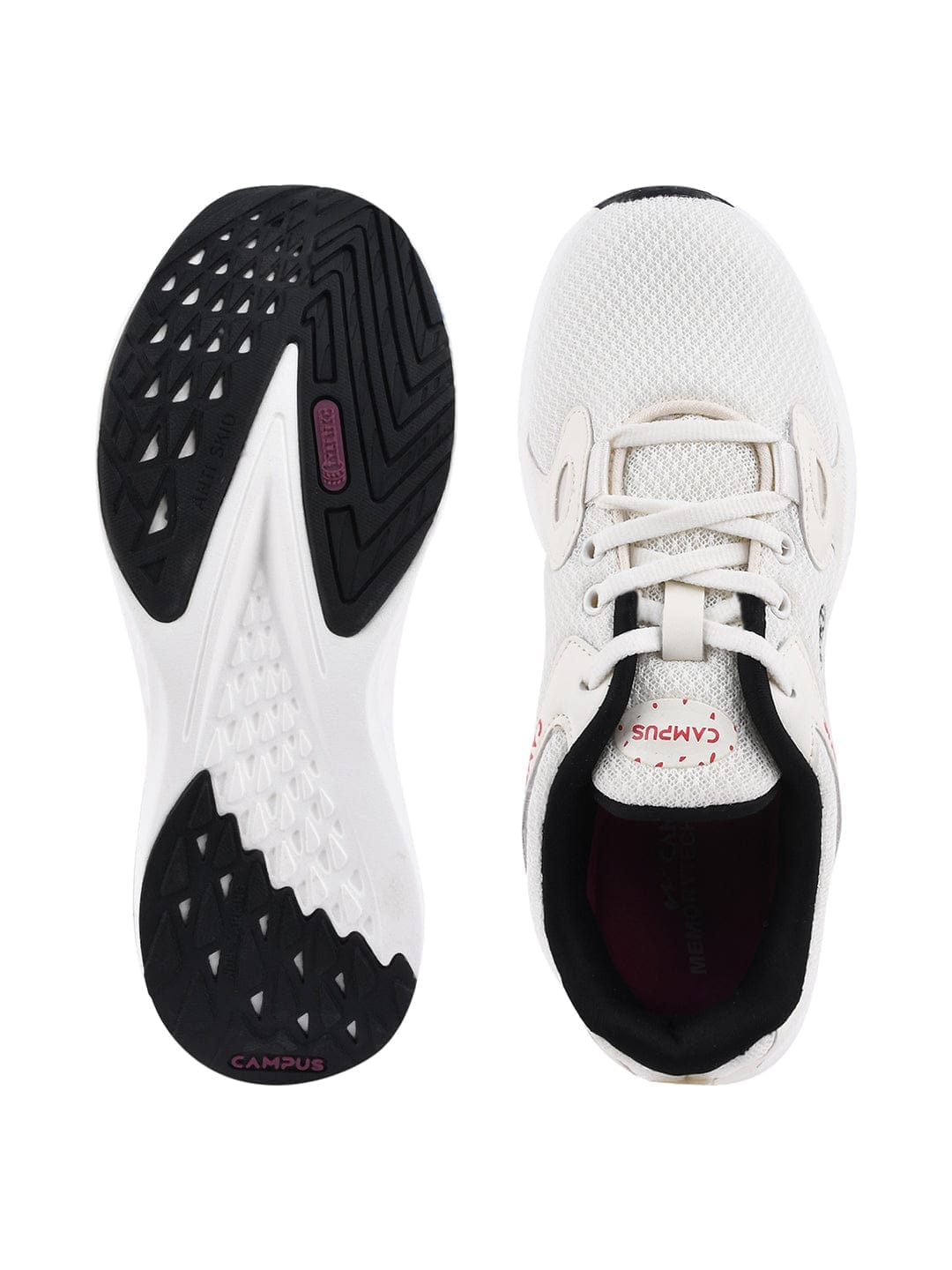 CAMP-GLITTER White Women's Sneakers