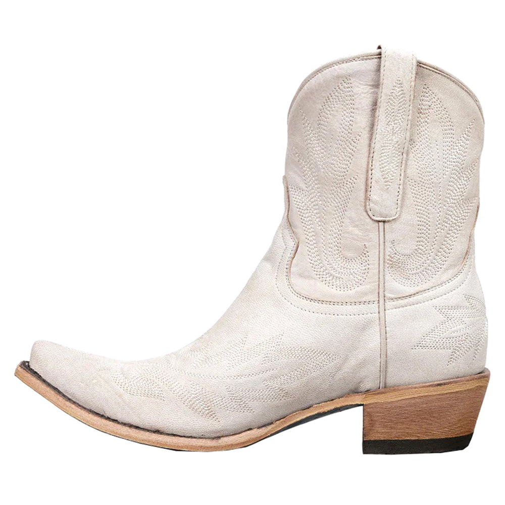 Lexington Embroidered Snip Toe Cowboy Booties