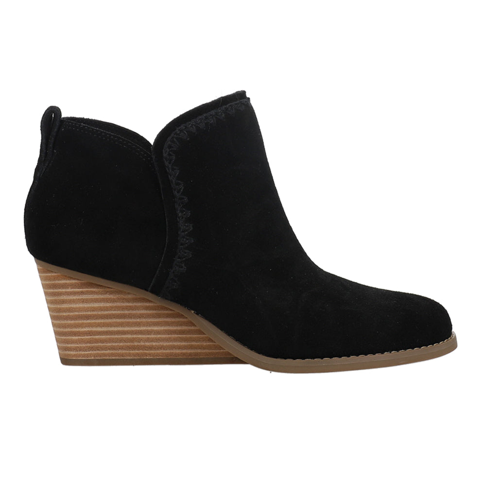 Kaia Round Toe Wedge Booties