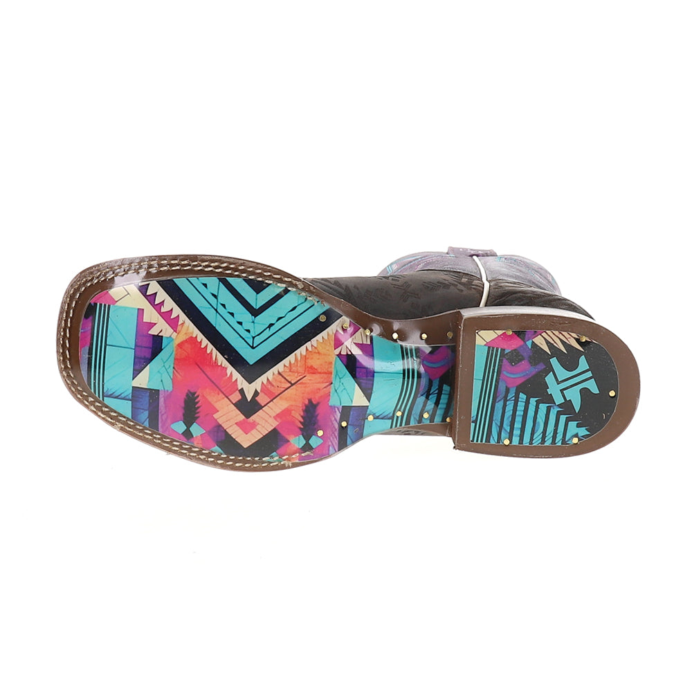 Sizzling Aztec Square Toe Cowboy Boots