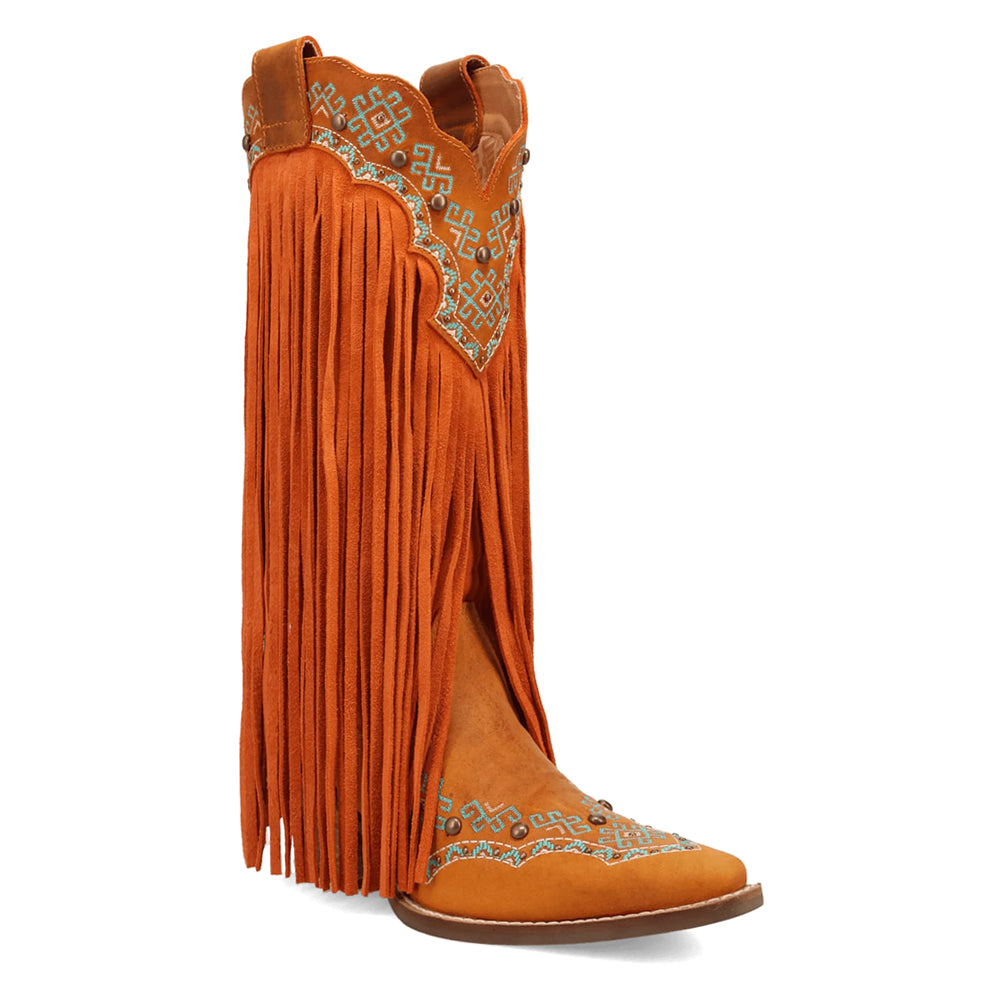 Tequila Fringe Southwest Sunrise Snip Toe Cowboy Boots