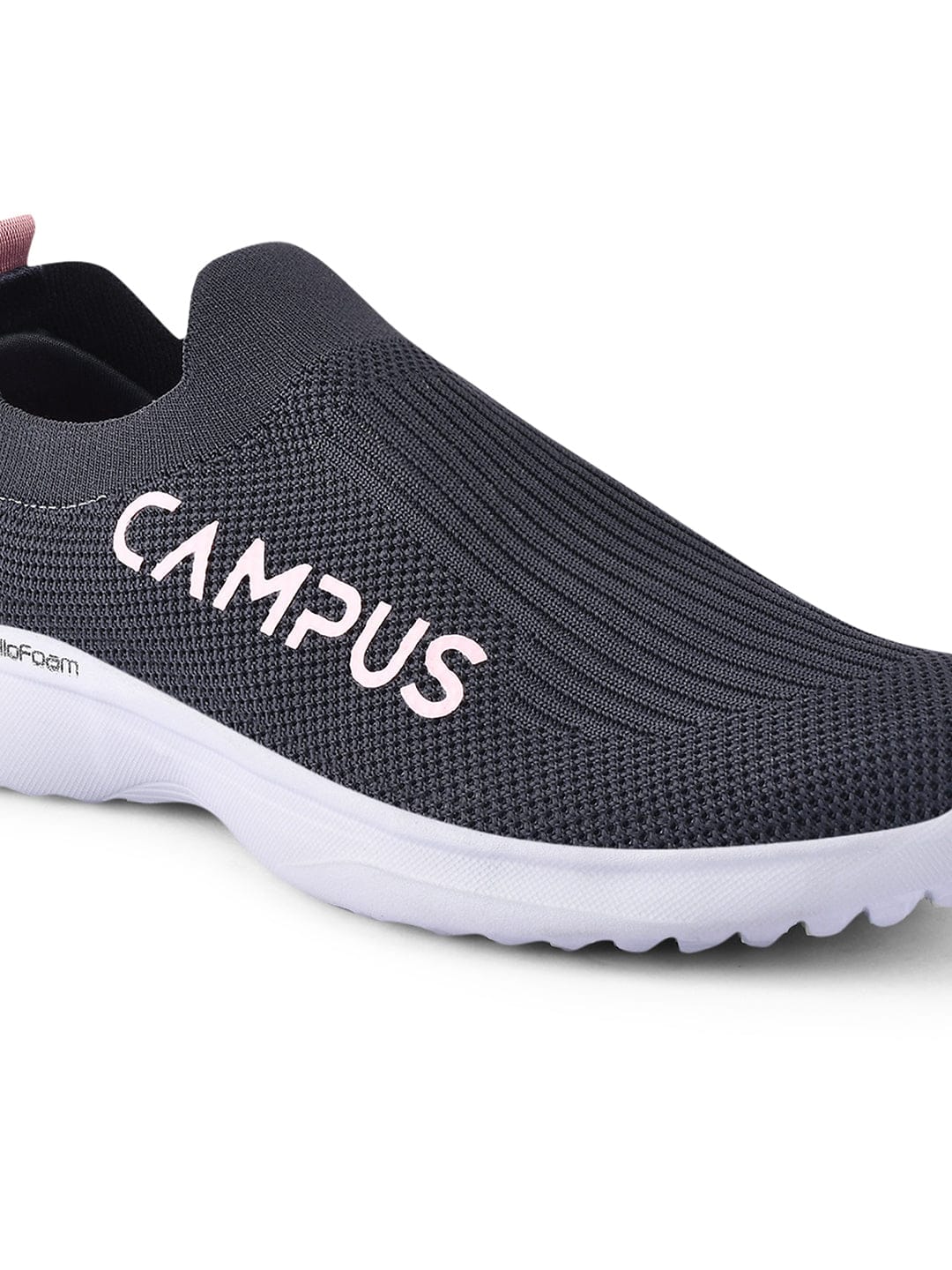 CAMP SENSE Grey Women's Slip-ons