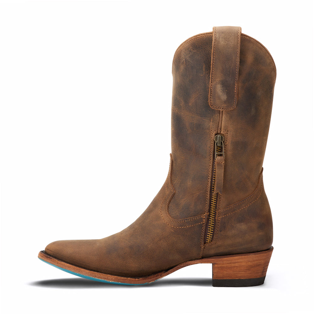 Plain Jane Midi Round Toe Cowboy Boots