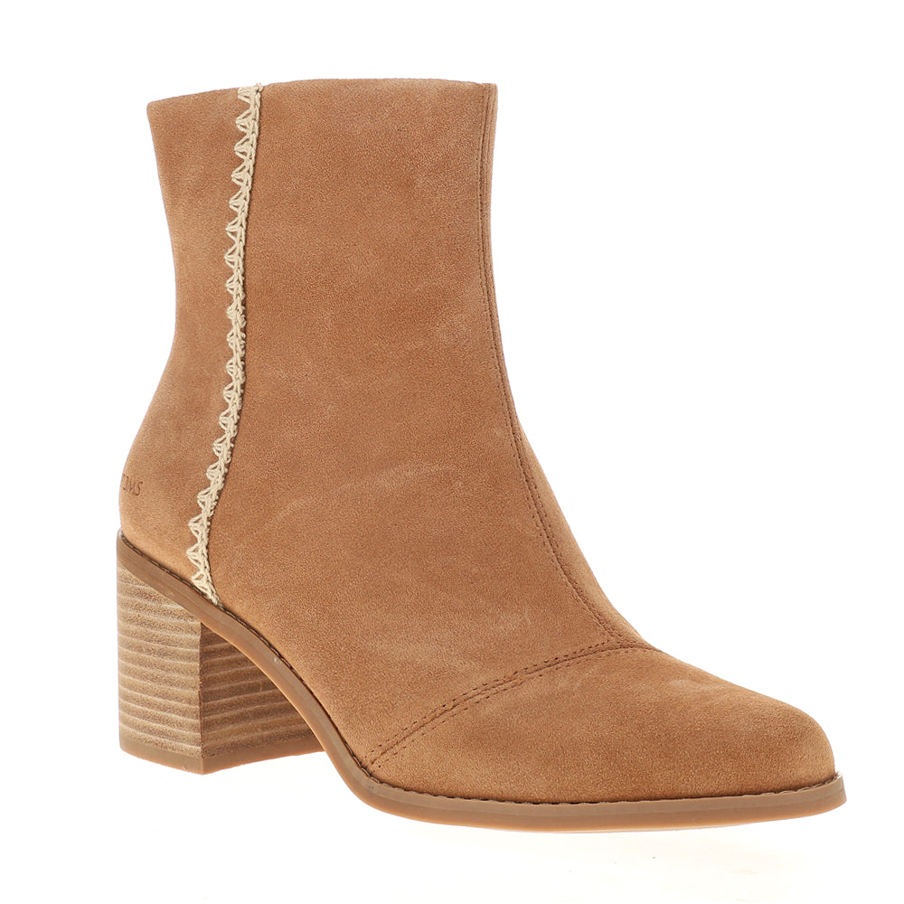 Evelyn Round Toe Zippered Boots