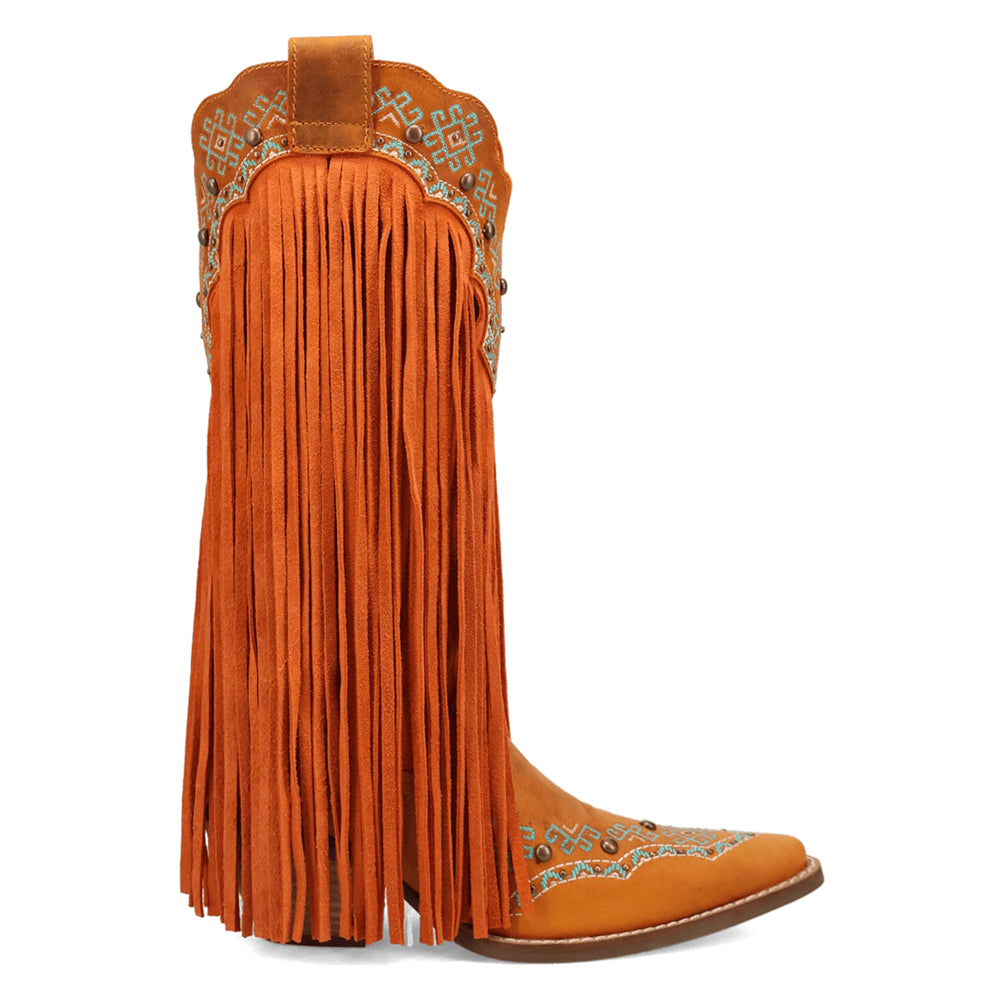 Tequila Fringe Southwest Sunrise Snip Toe Cowboy Boots