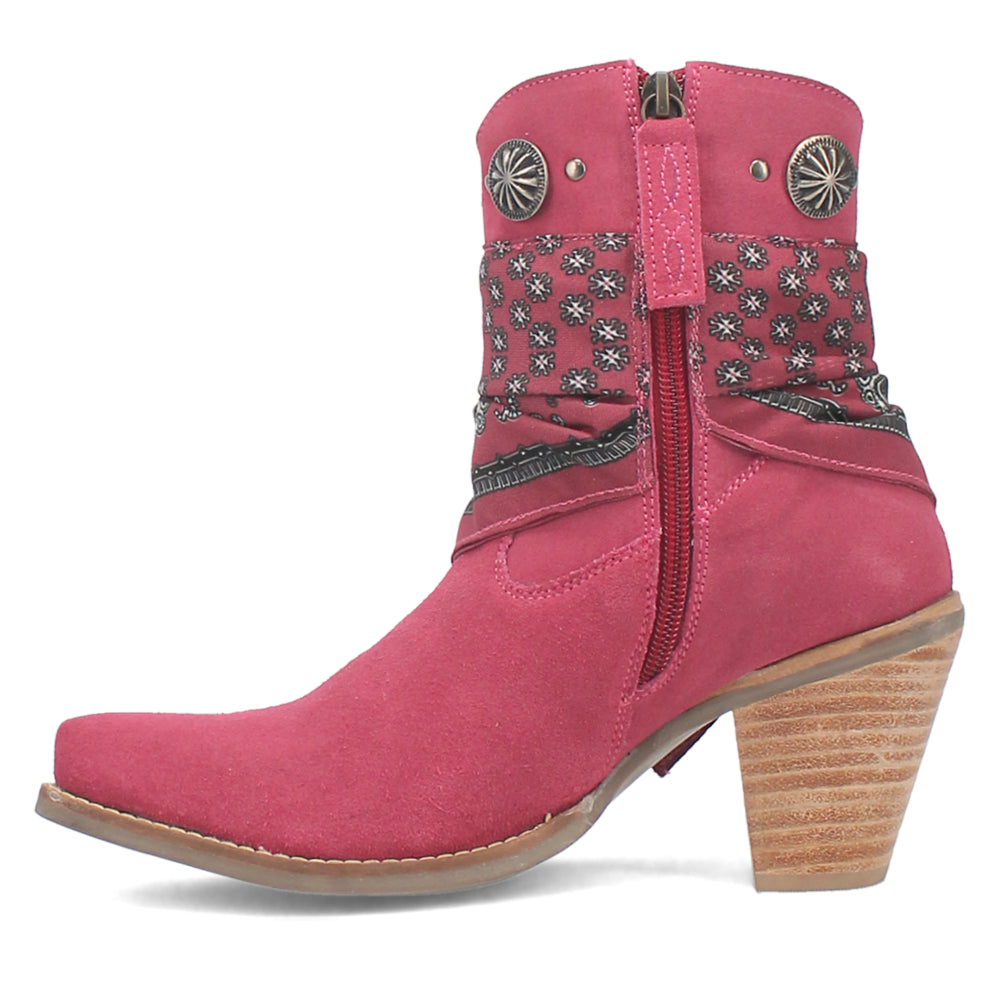 Bandida Paisley Studded Round Toe Cowboy Booties