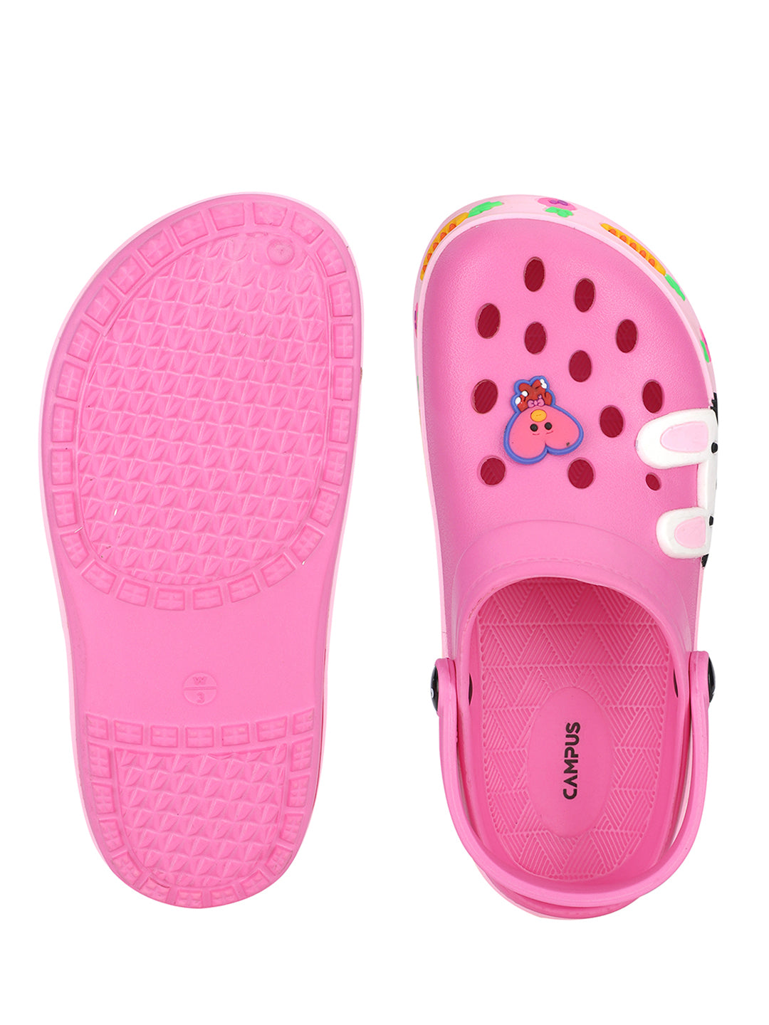 GC-4011C Dark Pink Child Clogs