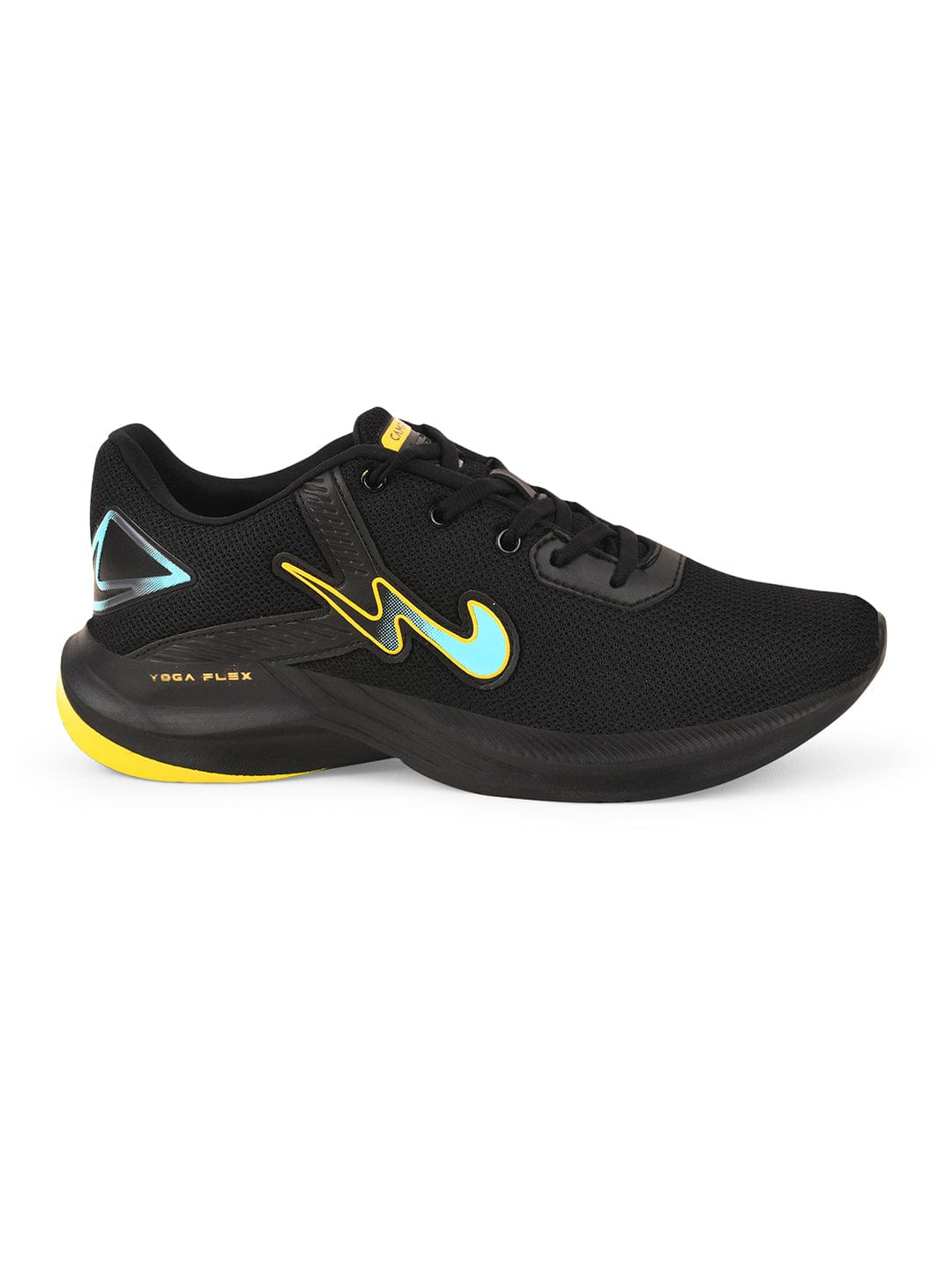 CAMP BOOSTER Black Men's Running Shoes