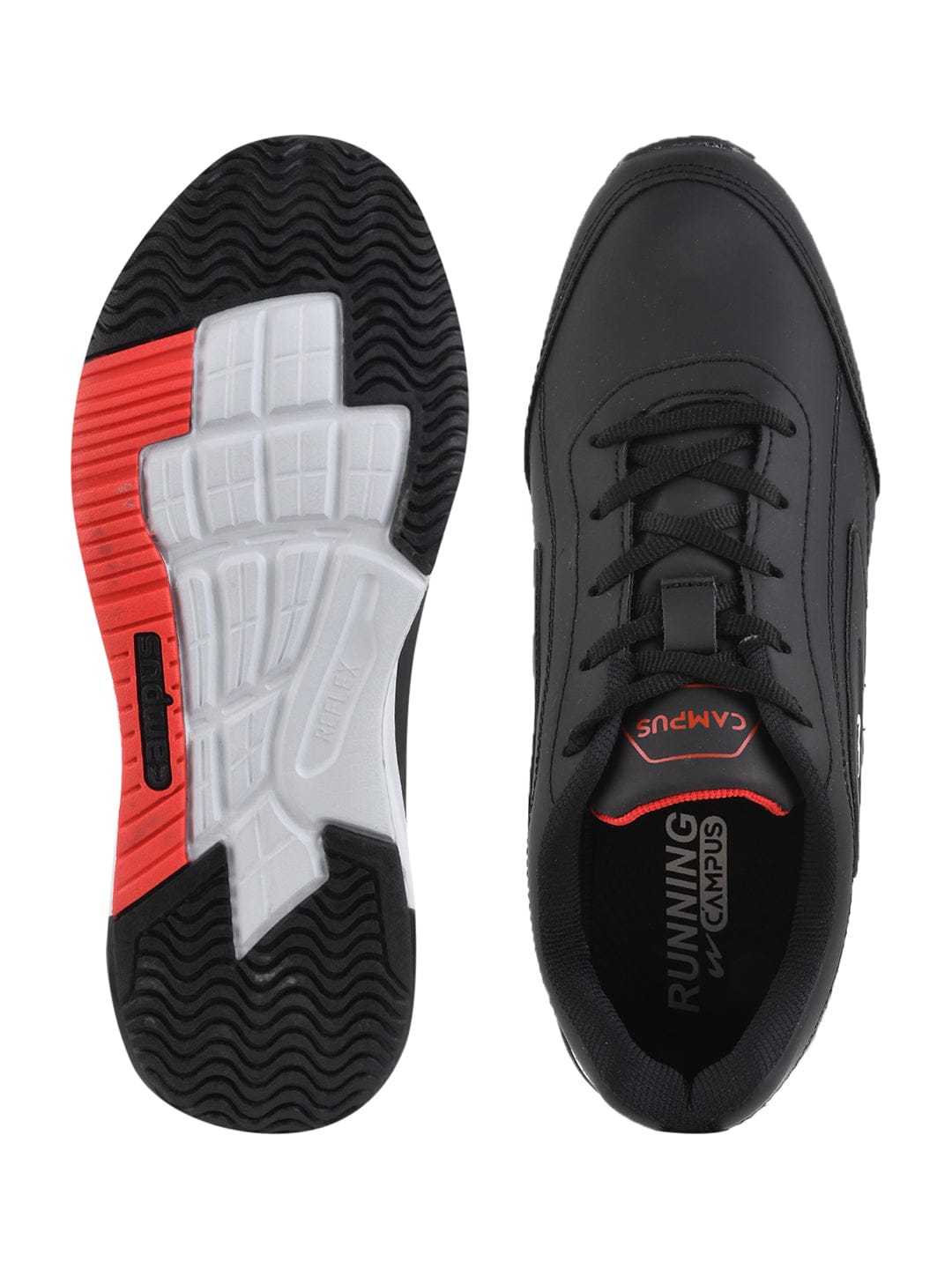 DUSK Black Men's Running Shoes