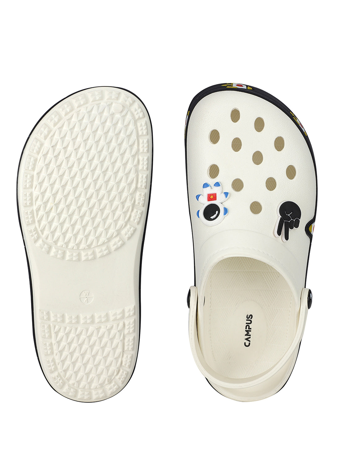 GC-4009C Off White Child Clogs