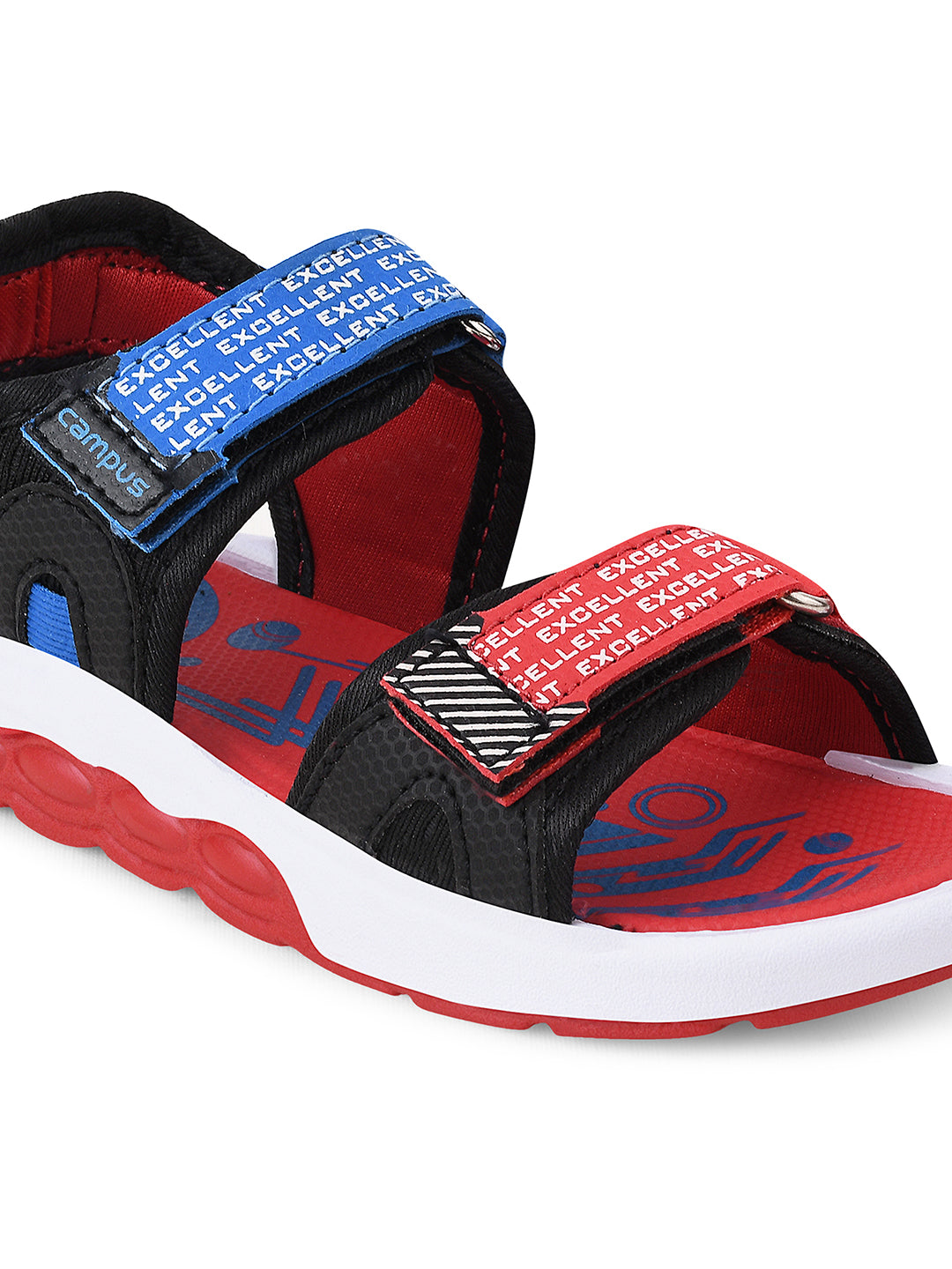 DRS-208 Black Kid's Sandals