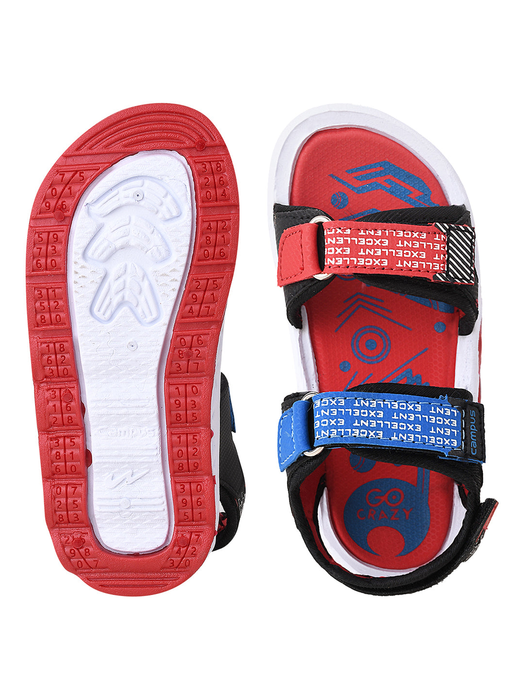 DRS-208 Black Kid's Sandals