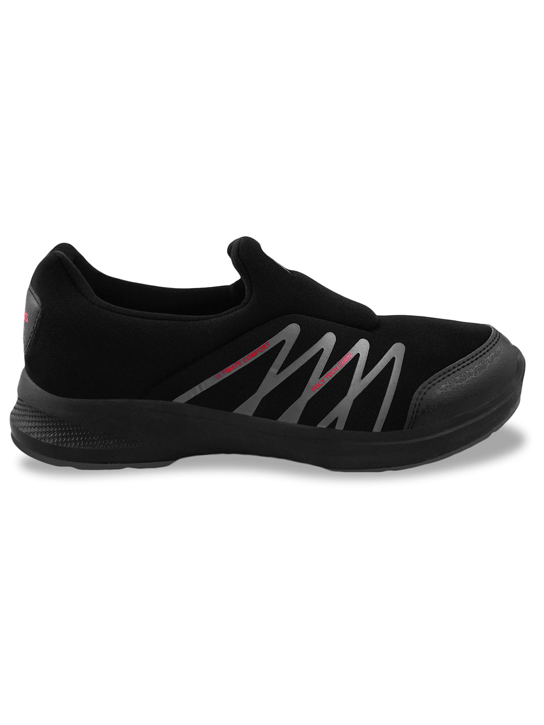 THUNDER PRO Black Men's Walking Shoes