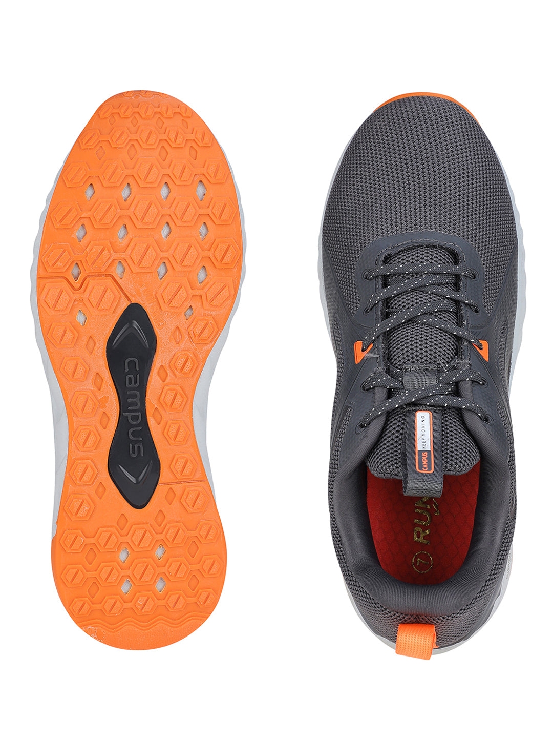 CAMP-DICE Grey Men's Running Shoes