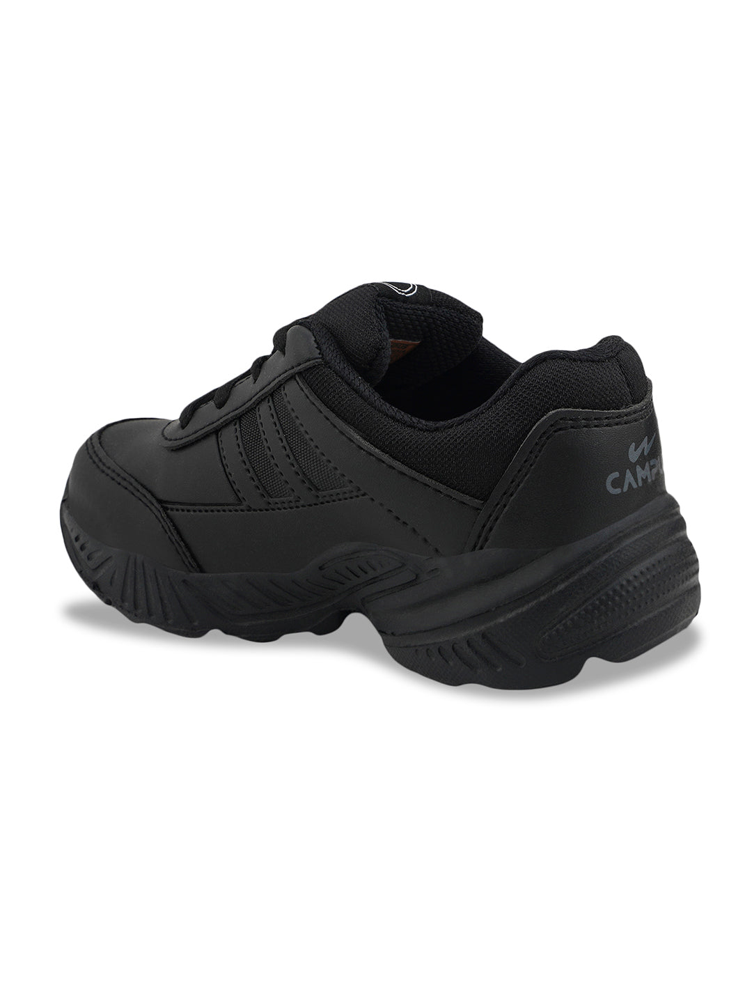 BINGO-151R Black Kid's School Shoes