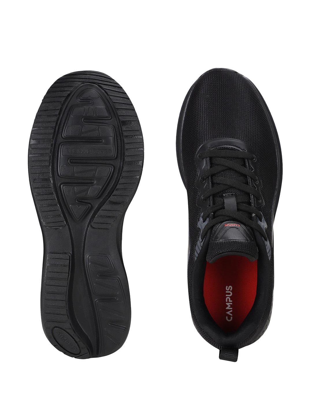 TOES Black Men's Sports Shoes