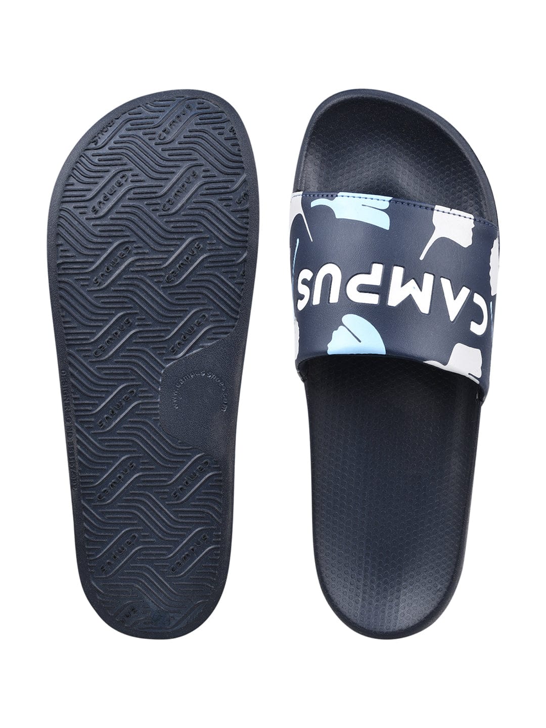 SL-433 Blue Men's Slides