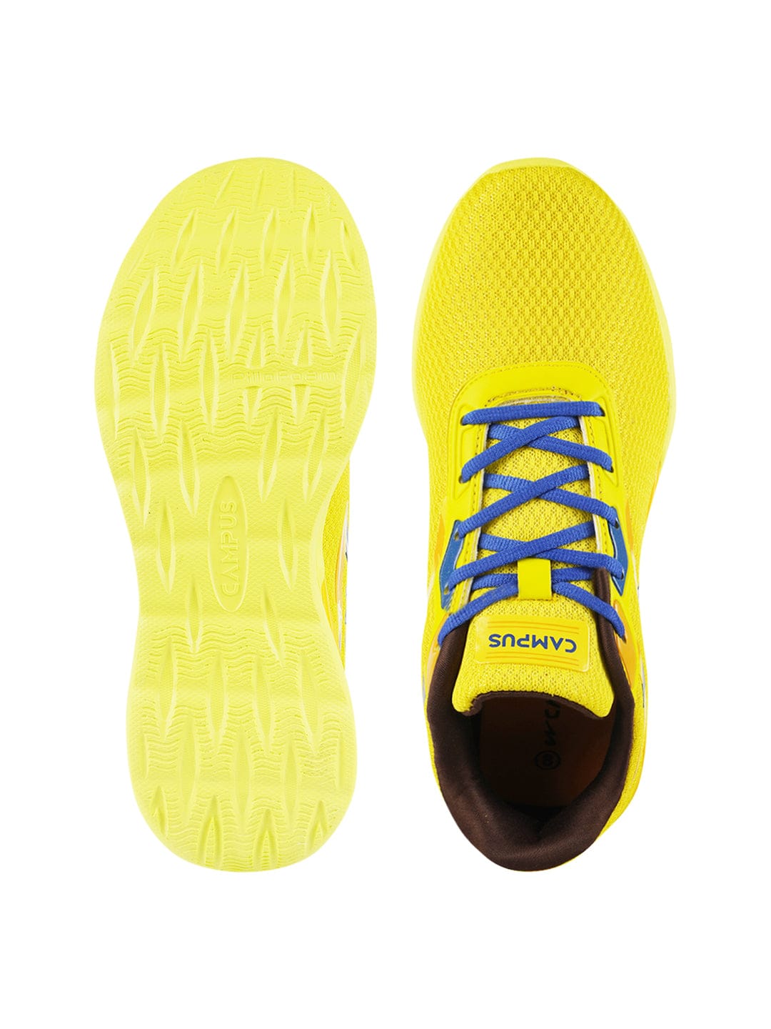 CAMP ZONE Yellow Men's Running Shoes