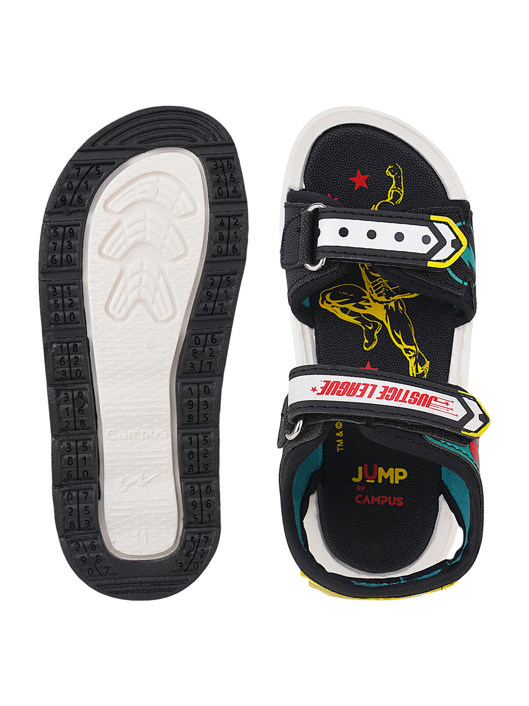 DRS-202 Black Kid's Sandals