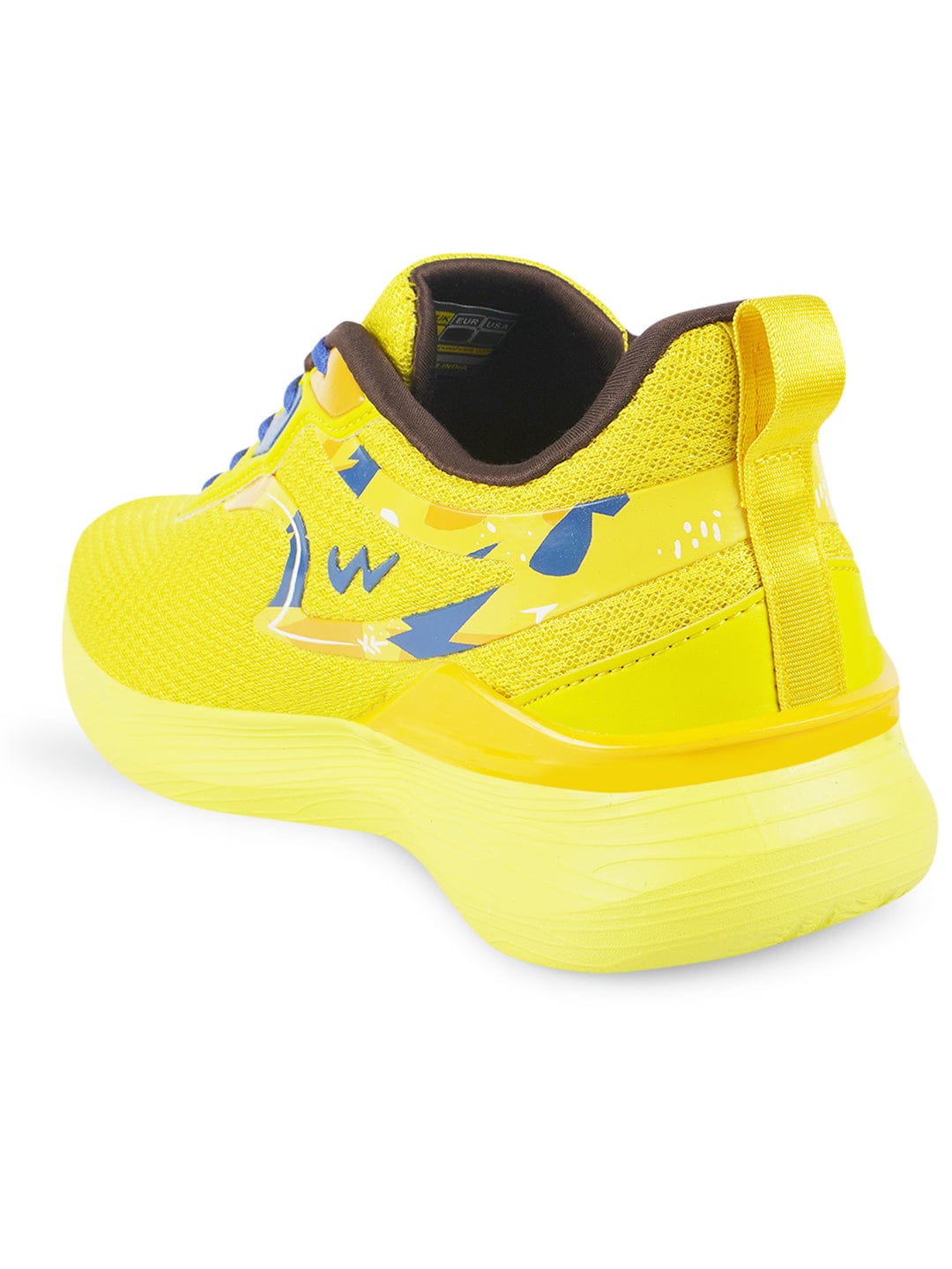 CAMP ZONE Yellow Men's Running Shoes