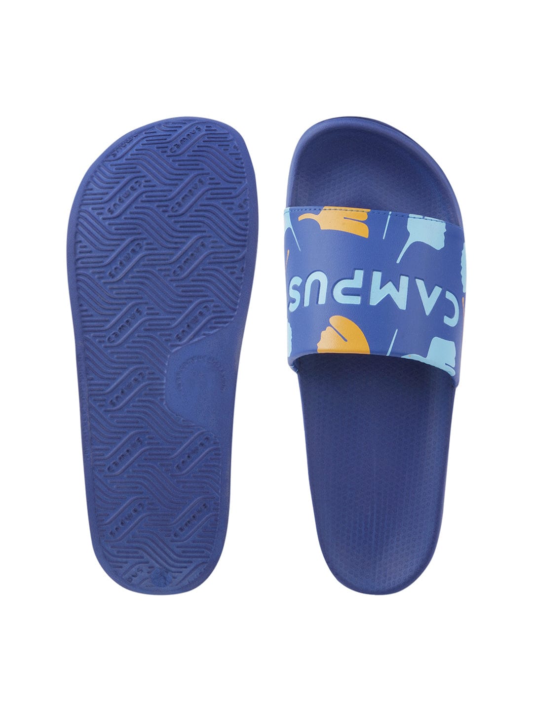 SL-433 Blue Men's Slides