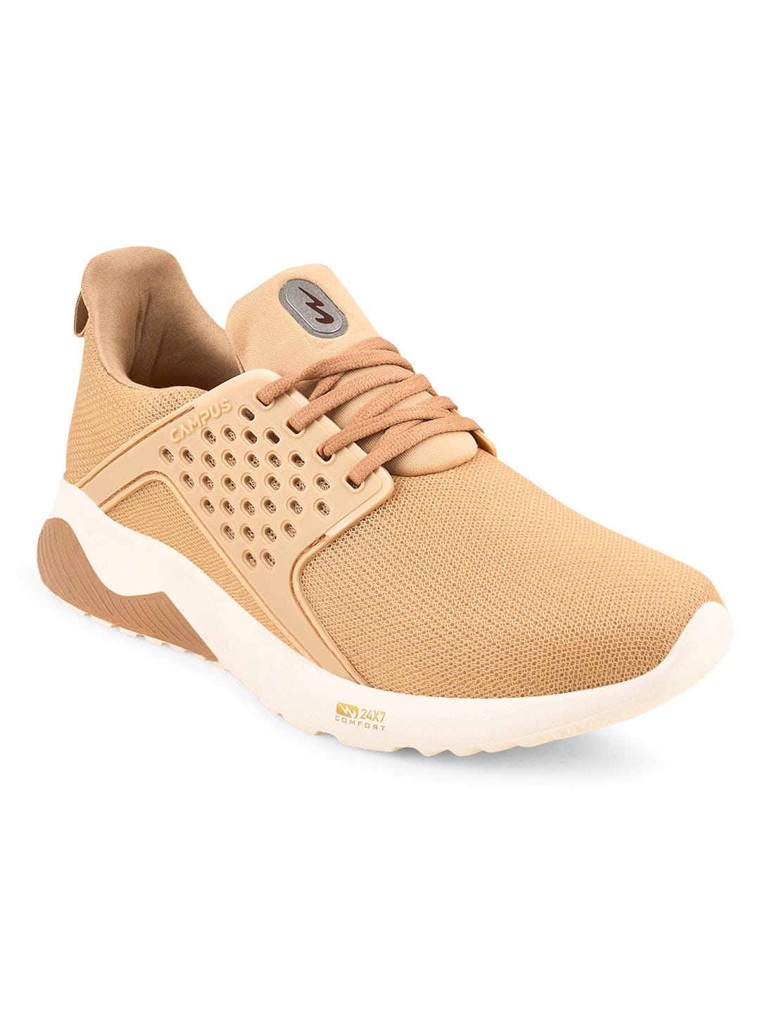 CAMP-ACHIEVER Beige Men's Running Shoes