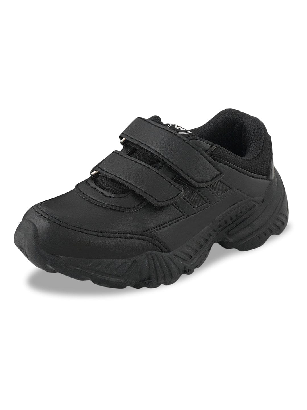 BINGO-151VA Black Kid's School Shoes