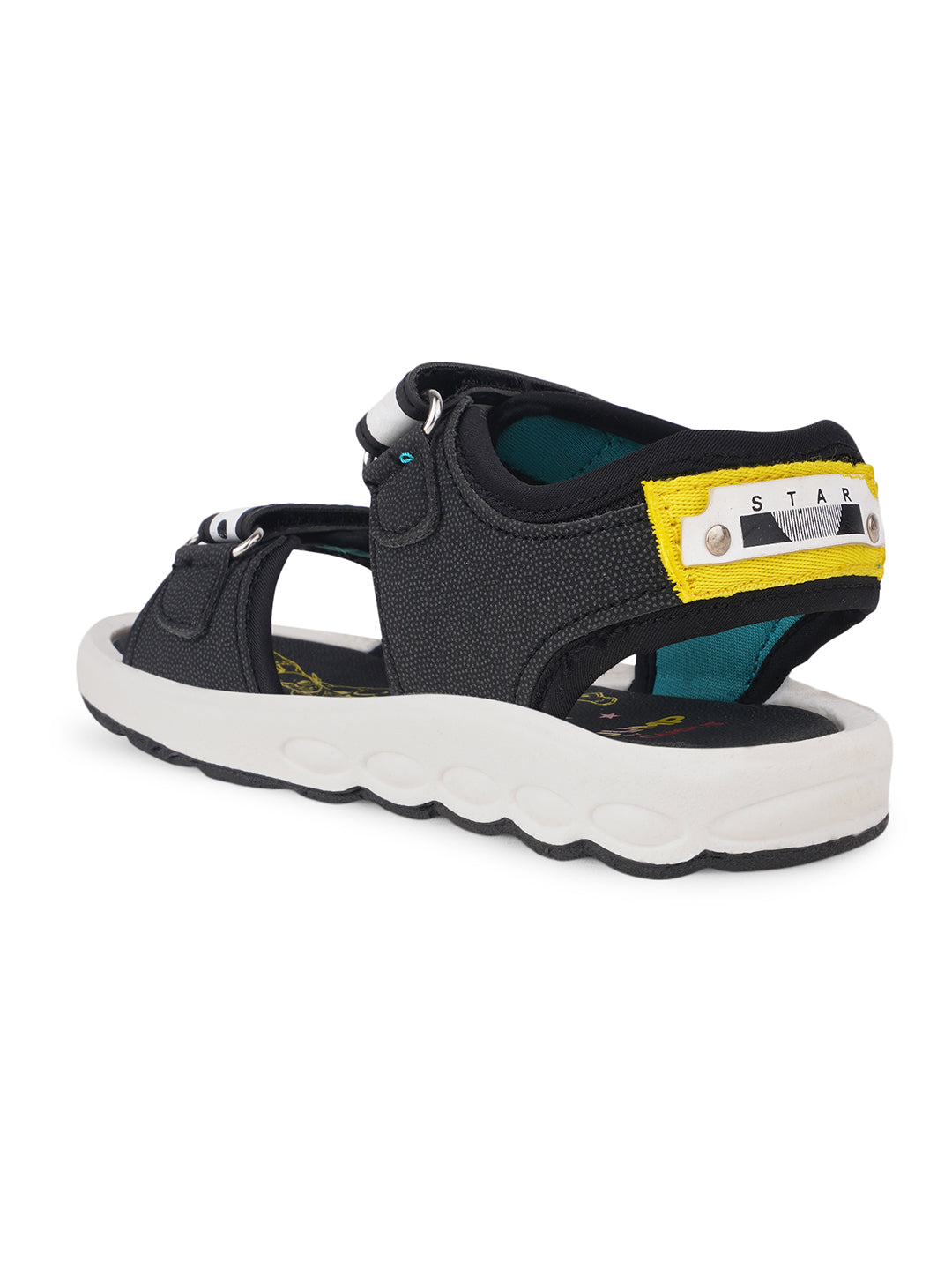 DRS-202 Black Kid's Sandals