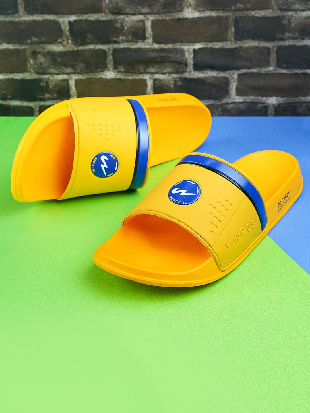 SL-431 Yellow Men's Slides