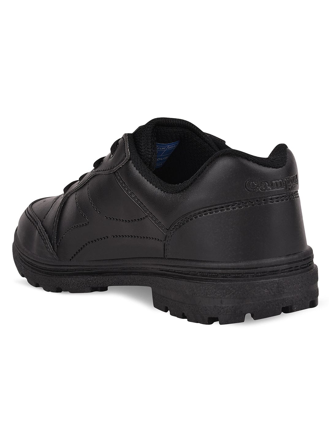 CS-63S Black Kid's School Shoes