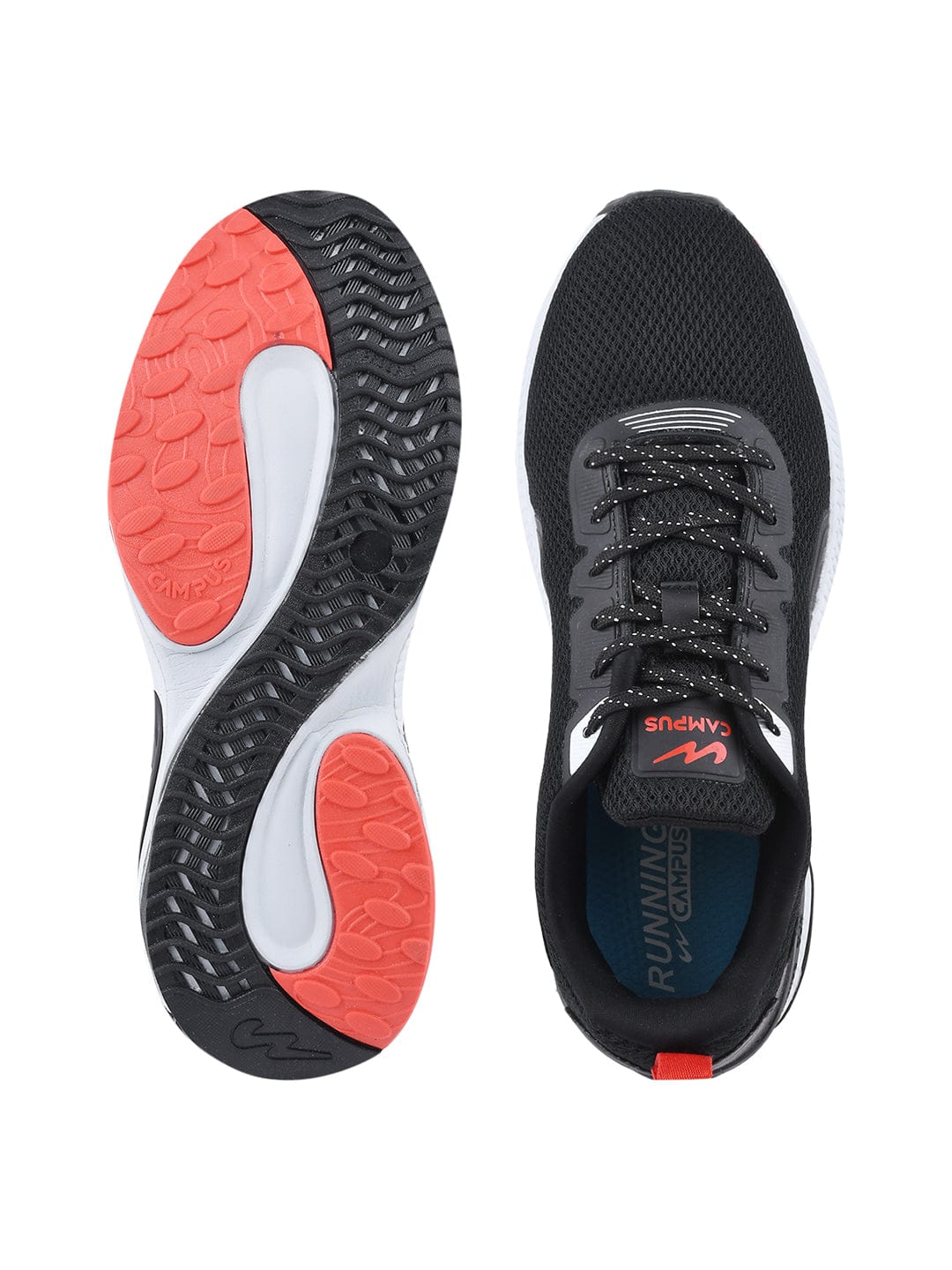 CAMP-HUSTUN Black Men's Running Shoes