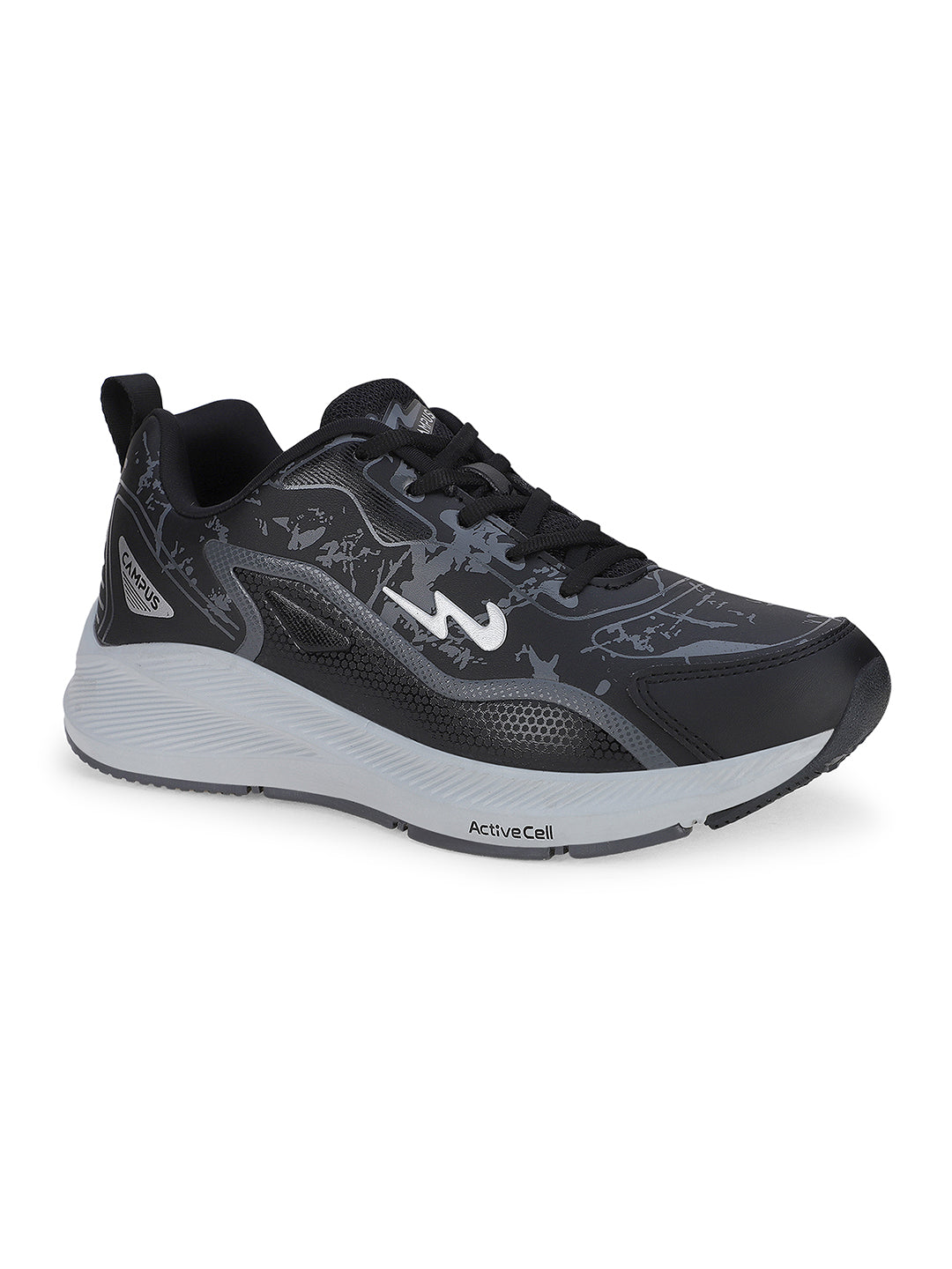 CAMP-DRAX Black Men's Running Shoes