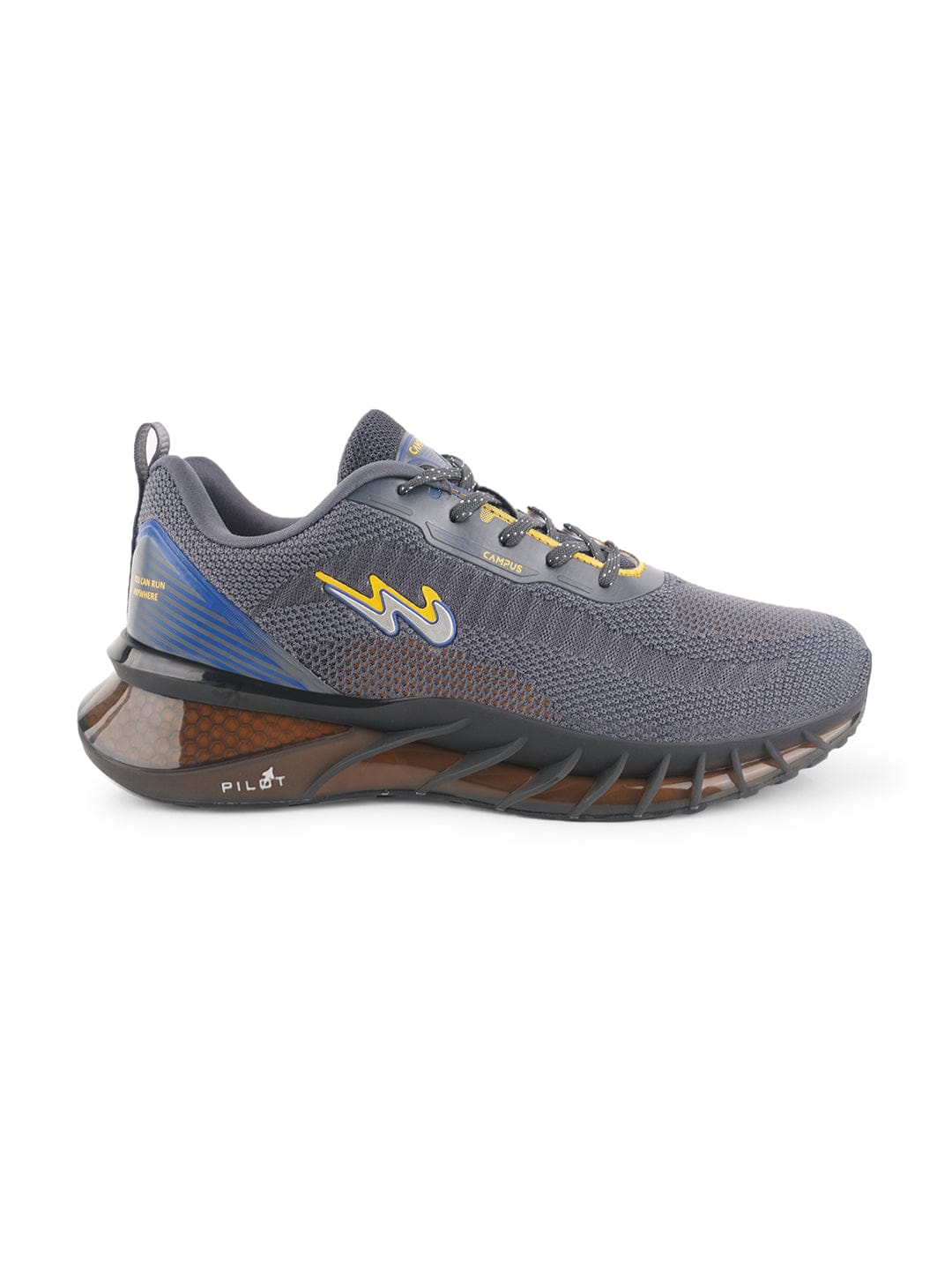 HOOD Grey Men's Running Shoes