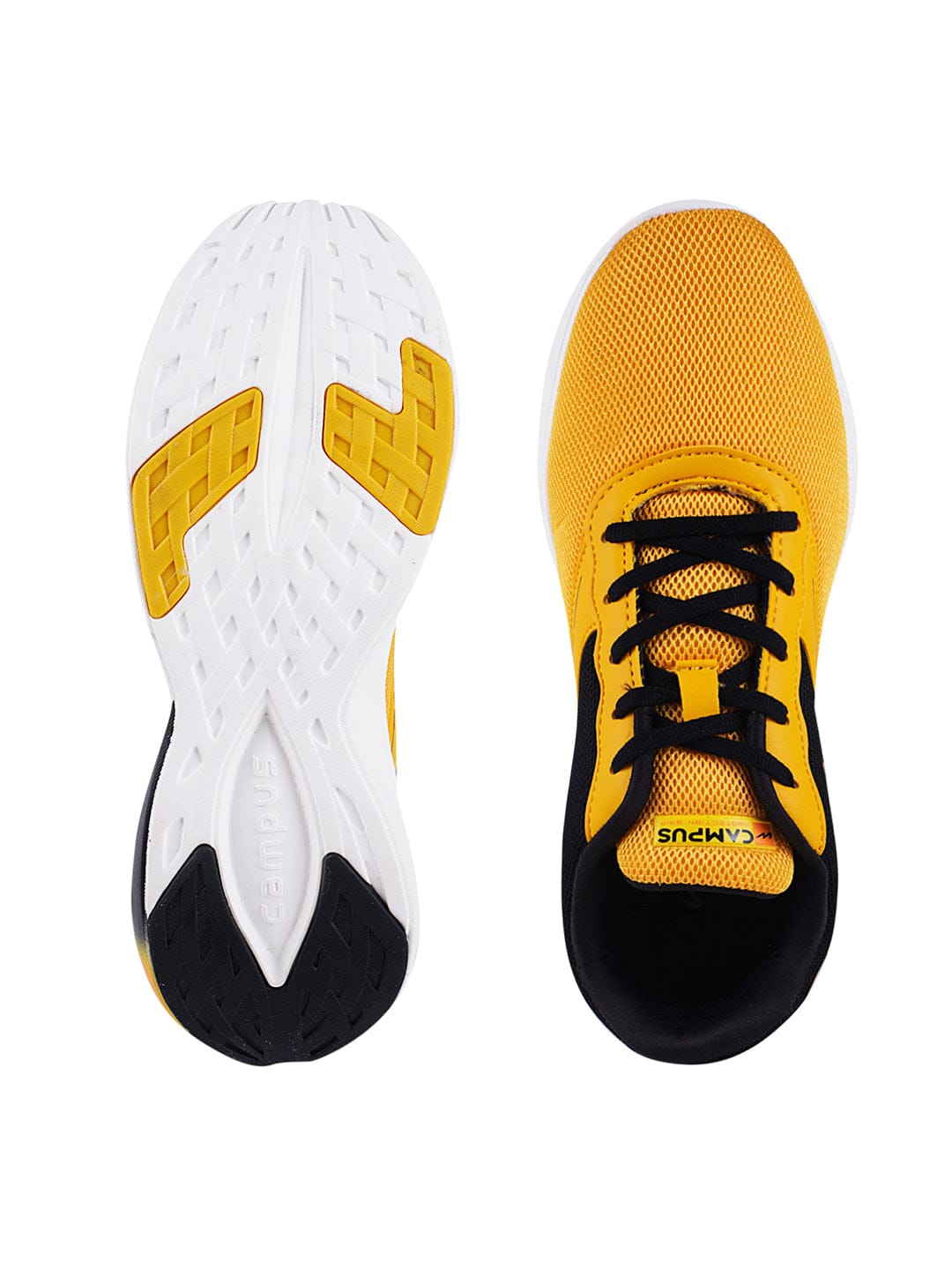 CAMP-RELISH Yellow Men's Running Shoes