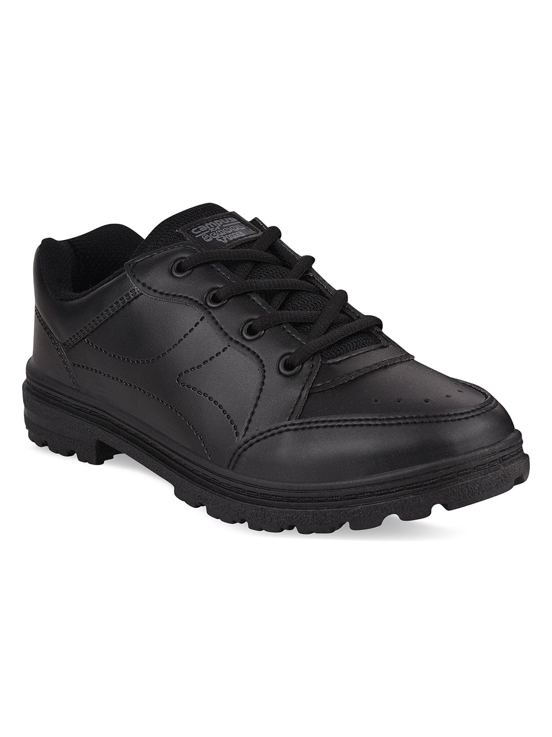 CS-63S Black Kid's School Shoes