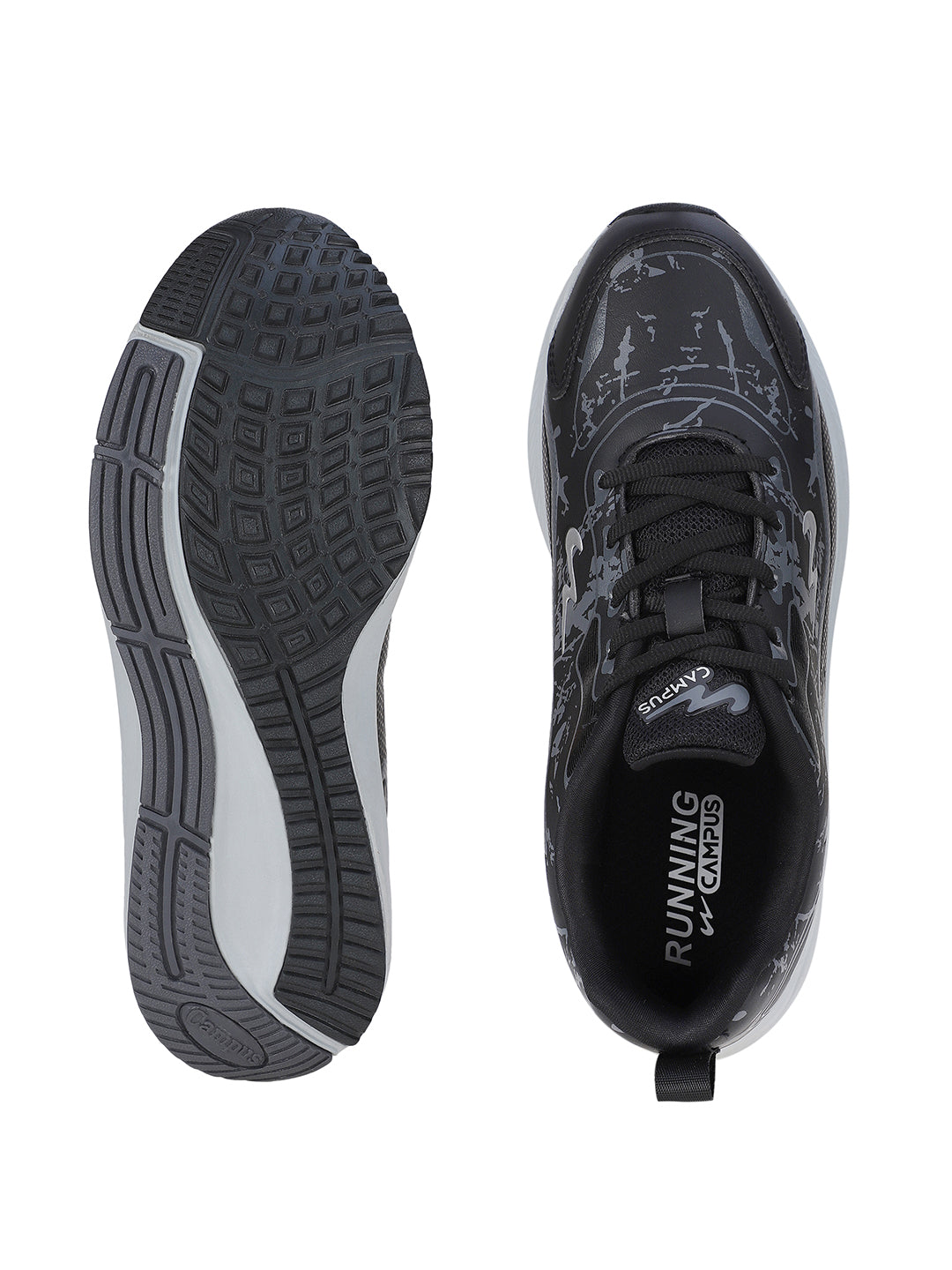 CAMP-DRAX Black Men's Running Shoes