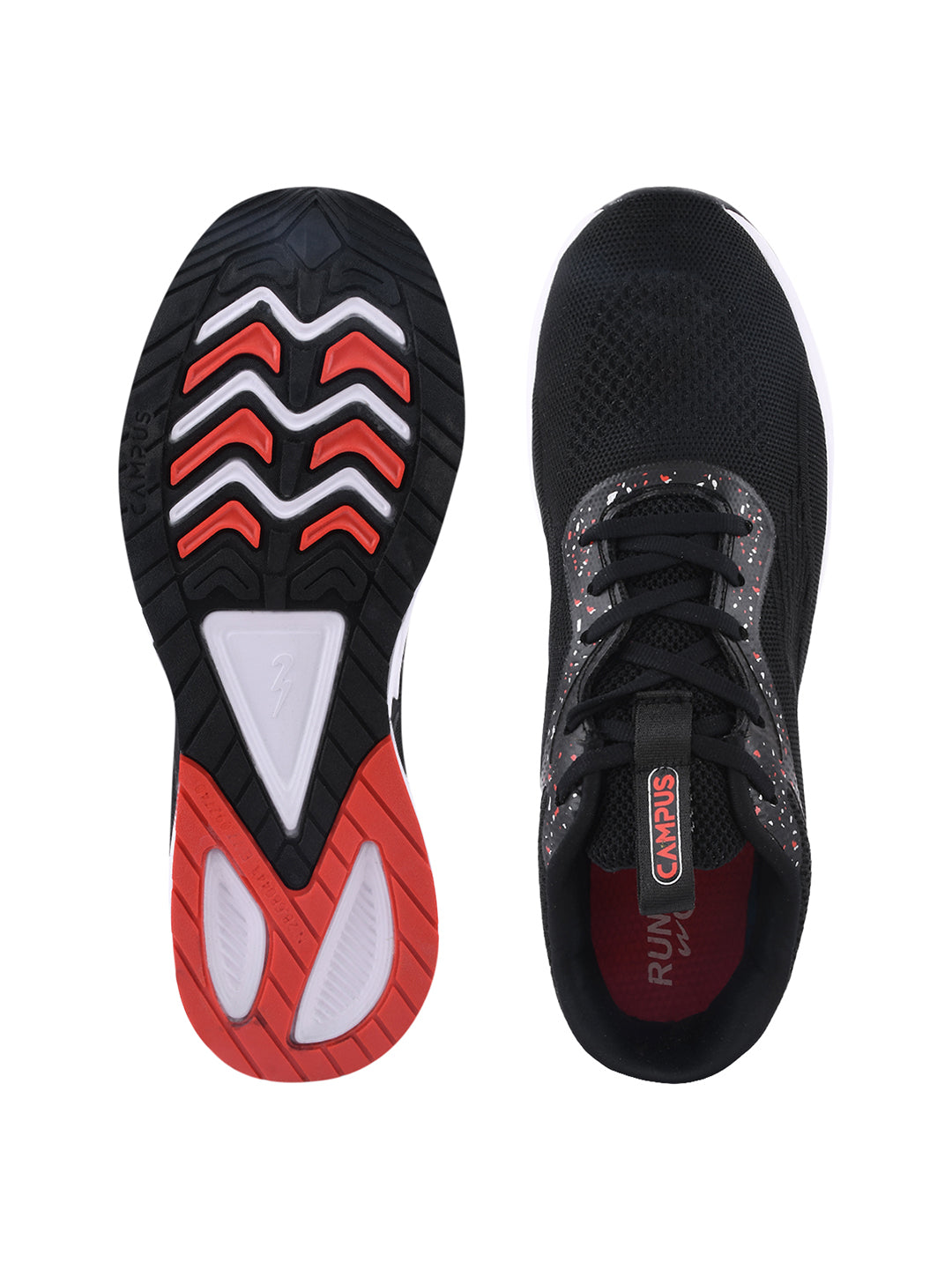 CAMP BONZAI Black Men's Running Shoes