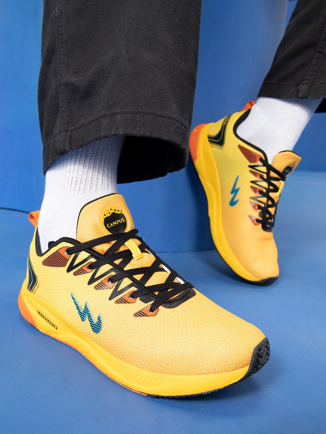 CAMP MARLON Yellow Men's Running Shoes