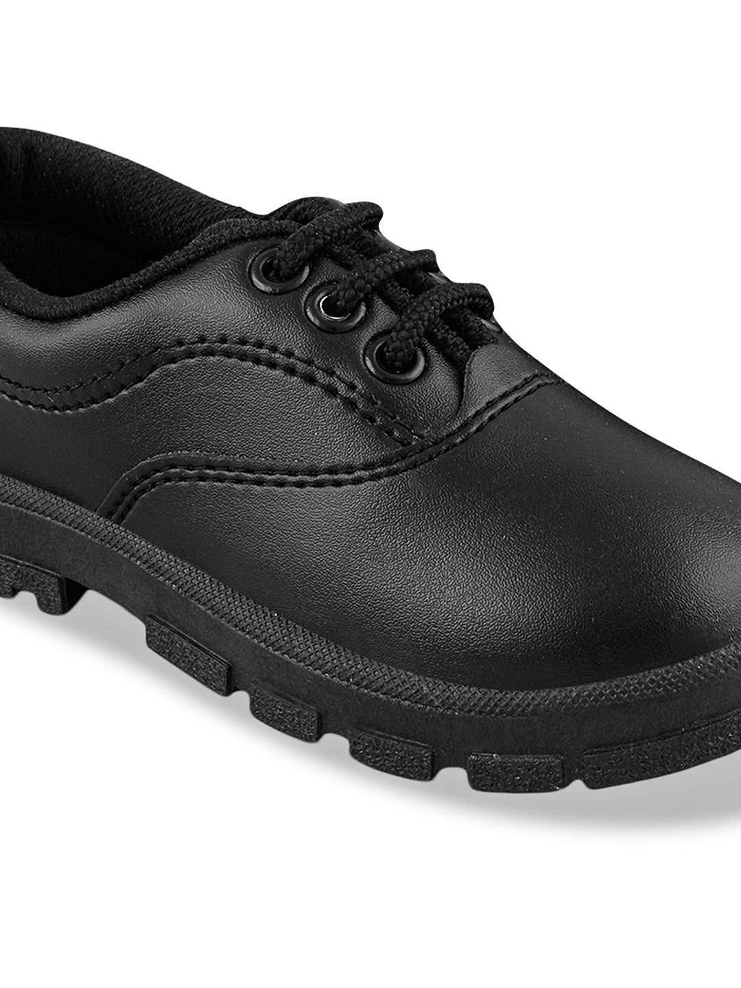 CS-A7A Black Kid's School Shoes