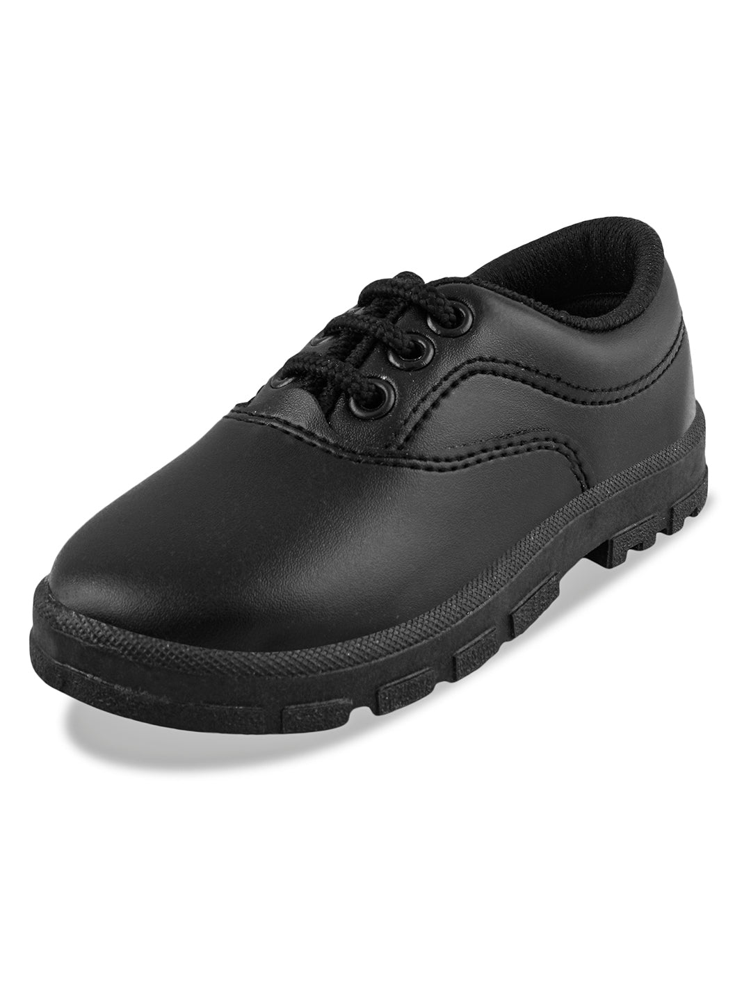 CS-A7A Black Kid's School Shoes