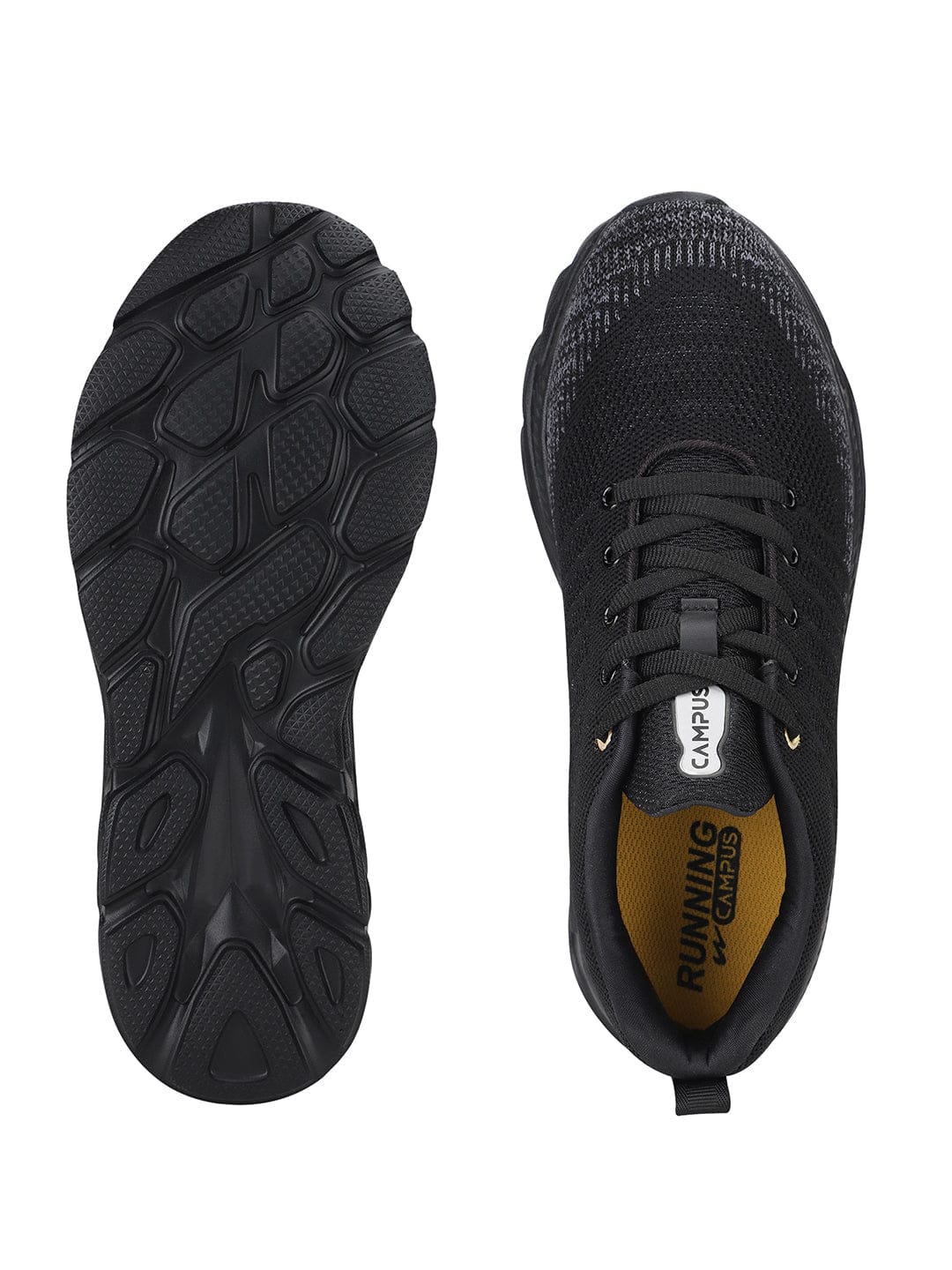 PHYRON Black Men's Sports Shoes