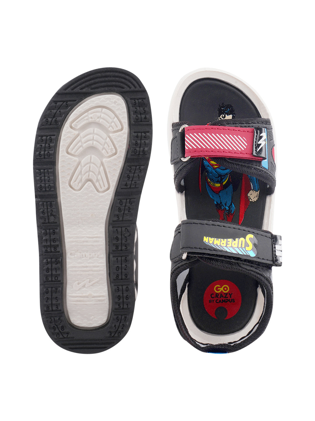 DRS-203 Black Kid's Sandals