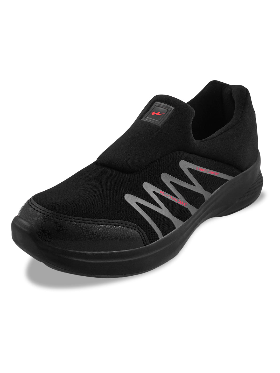 THUNDER PRO Black Men's Walking Shoes