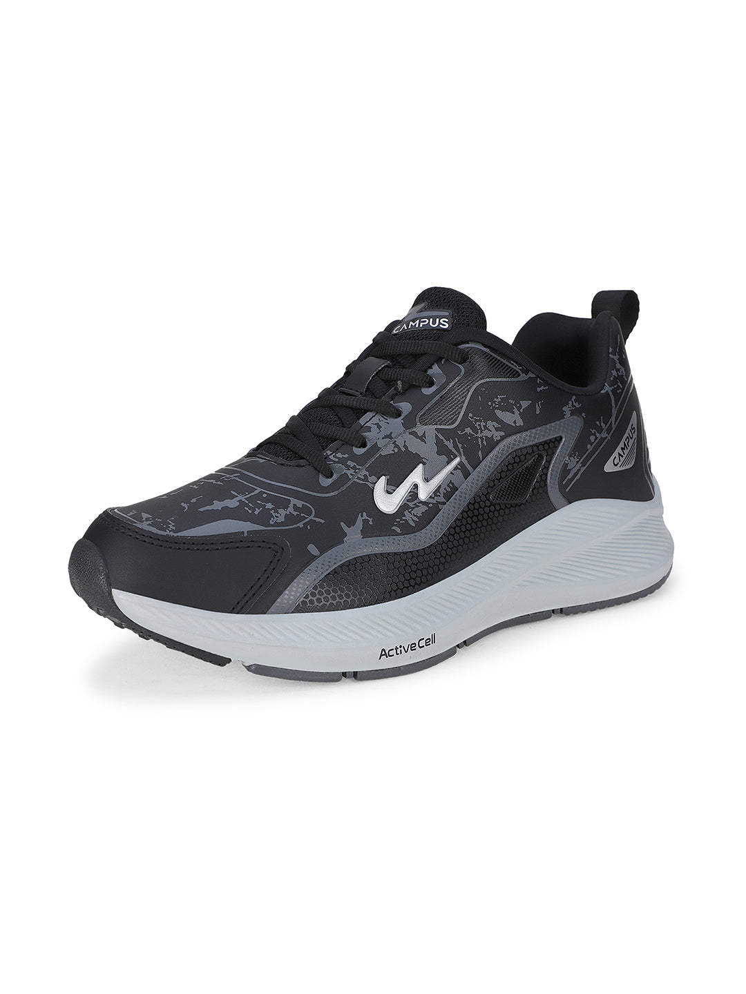 CAMP-DRAX Black Men's Running Shoes