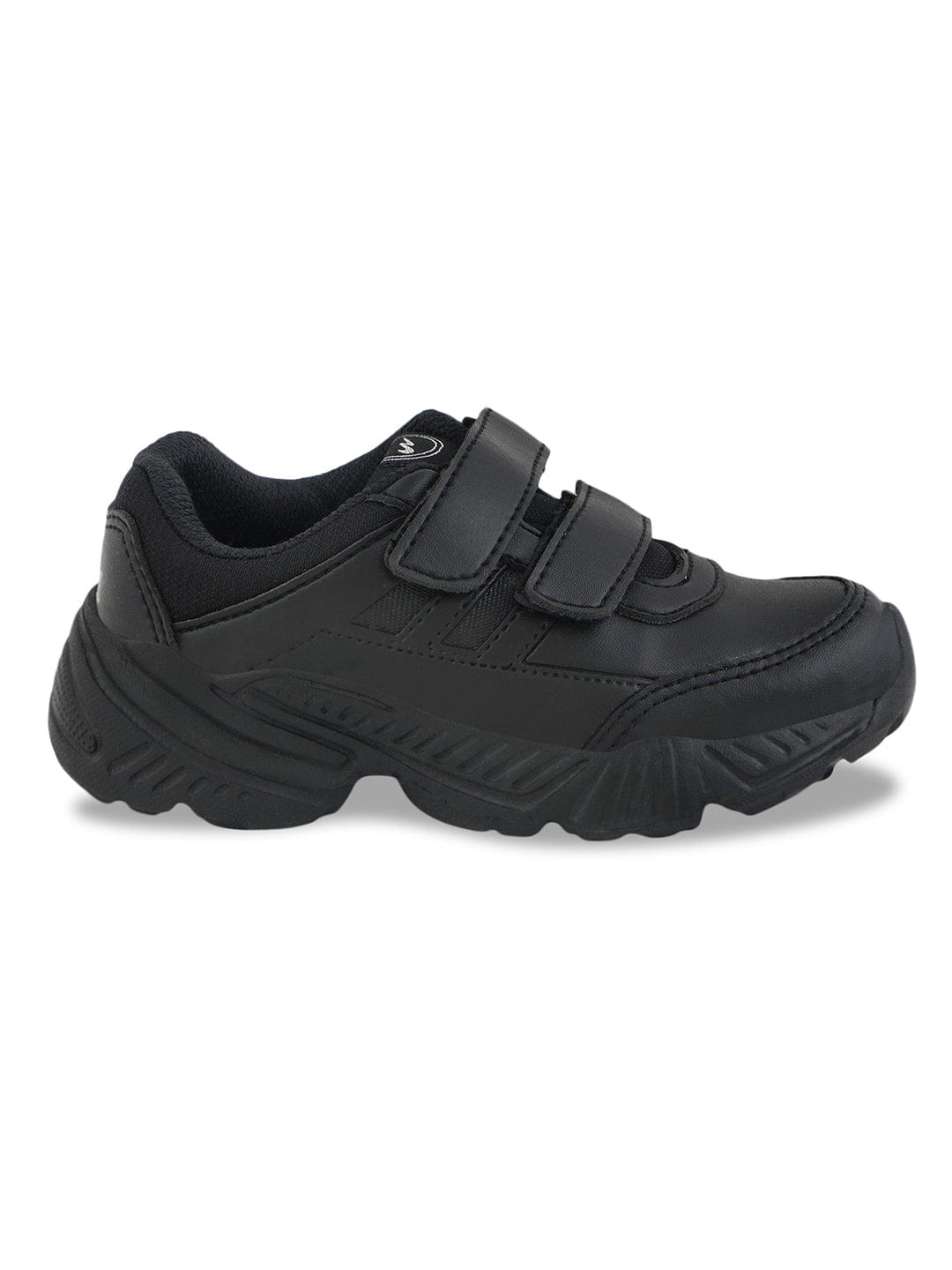 BINGO-151VA Black Kid's School Shoes