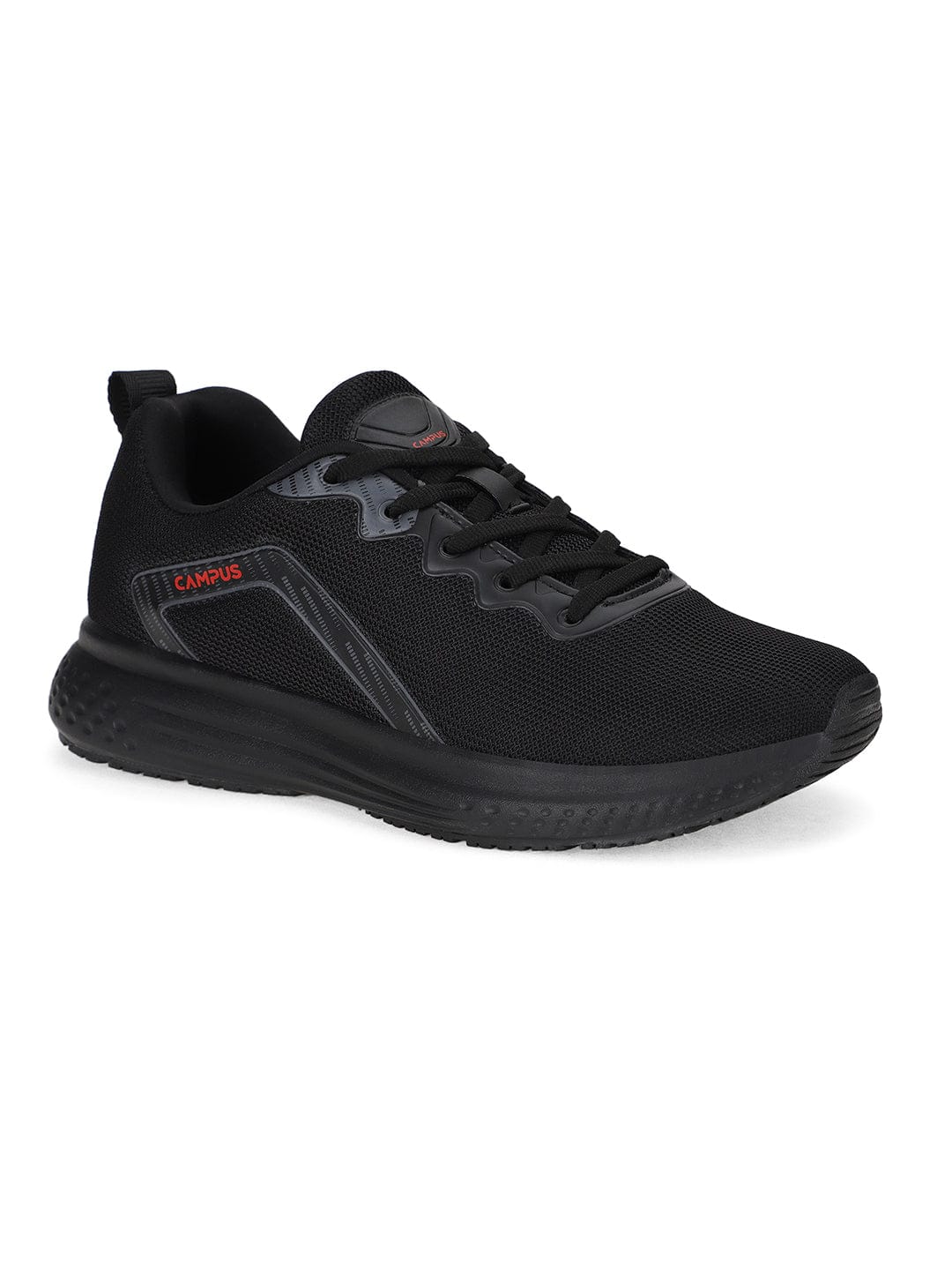 TOES Black Men's Sports Shoes